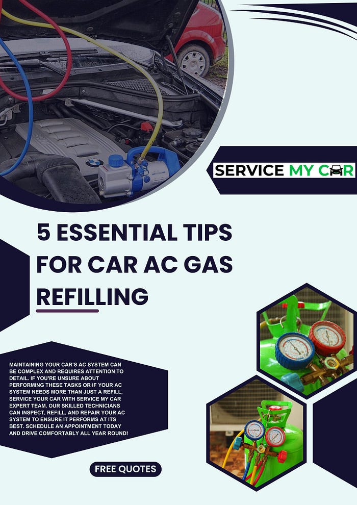 5 Essential Tips for Car AC Gas Refilling