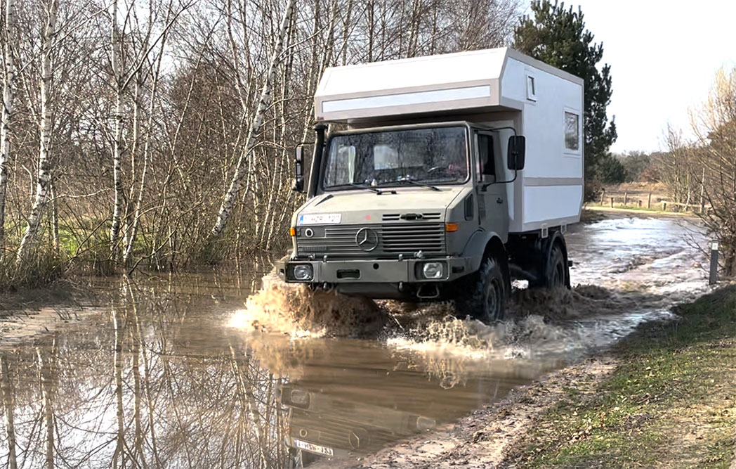 For Sale Unimog U1350lm U1550l W Dismountable Cargo Bed And Camper Unit Still To Be Finished 72 000 Belgium Shipped At Extra Cost Overland Bound Community