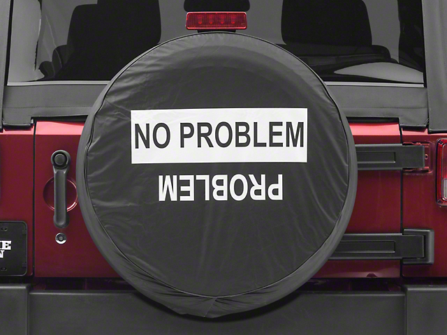 No Problem/Problem Spare Tire Cover (66-18 Jeep CJ5, CJ7, Wrangler YJ, TJ & JK)